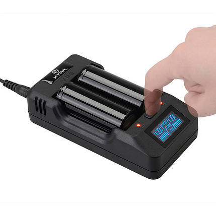 Універсальний зарядний пристрій XTAR VP2 Li-Ion/LiFePO4 (3.6-4.35 V) 220 V/12 V Powerbank LCD, фото 1