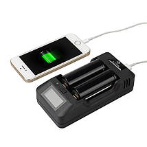 Універсальний зарядний пристрій XTAR VP2 Li-Ion/LiFePO4 (3.6-4.35 V) 220 V/12 V Powerbank LCD, фото 3