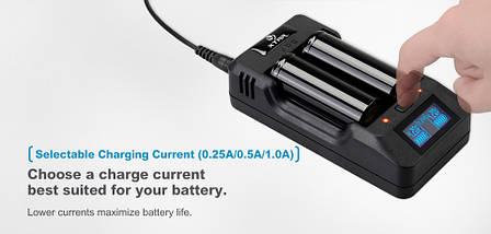 Універсальний зарядний пристрій XTAR VP2 Li-Ion/LiFePO4 (3.6-4.35 V) 220 V/12 V Powerbank LCD, фото 5