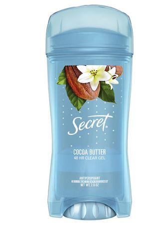 Гелевий дезодорант-антиперспірант Secret Scent Clear Gel Antiperspirant & Deodorant Cocoa Butter Kiss