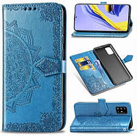 Чохол Vintage для Samsung Galaxy A51 2020 / A515F книжка з візитницею Синій