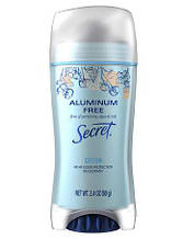 Твердий дезодорант БЕЗ АЛЮМІНІЮ Бавовна Secret Aluminum Free Deodorant Cotton