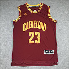 Вишивка червона чоловіча майка Adidas James No23 команда Cleveland Cavaliers