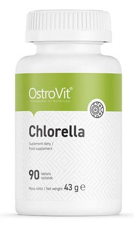 Водорості, вітаміни Chlorella 90 tabs OstroVit, фото 2