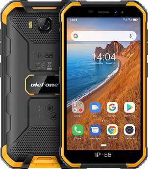 Ulefone Armor X6, 2/16 Gb, IP68, 8 Mpx + Підводне знімання, 4000 mAh, Android 9.0, Face ID, Дисплей 5.0"