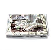 Постільна білизна Королева Ночі (Бязь) | Полуторний комплект | 50х70 | Дрібні квіти на світлому, фото 6