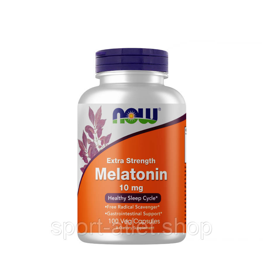Натуральна добавка NOW Melatonin 10 mg, 100 вегакапсул