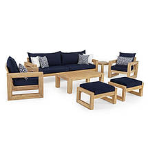Комплект м'яких дерев'яної меблів "Морісон" , дерев'яні меблі,комплект меблів, диван і крісла, фото 2