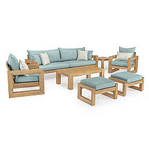 Комплект м'яких дерев'яної меблів "Морісон" , дерев'яні меблі,комплект меблів, диван і крісла, фото 3