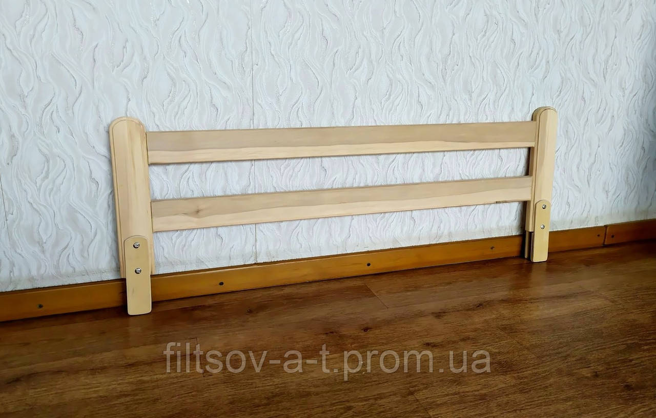 Белый защитный барьер из дерева для детской кровати "Масу Макси" 120 см. (цвет на выбор) - фото 3 - id-p1220341252