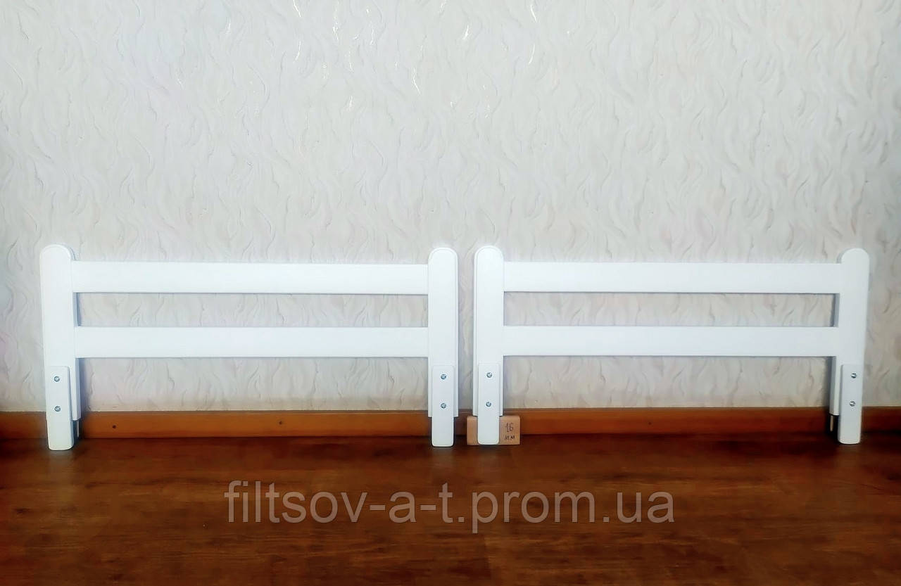 Белый защитный барьер из дерева для детской кровати "Масу Макси" 120 см. (цвет на выбор) - фото 7 - id-p1220341252