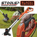 ТРИММЕР ЕЛЕКТРИЧНИЙ BLACK+DECKER 450 ВТ 1.6 ММ 25 СМ 7500 ОС/МІН, фото 2