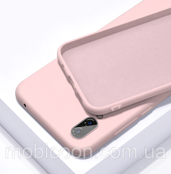 Чохол Silicone Case Full для Samsung Galaxy A10s A107 рожевий (самсунг а10с)