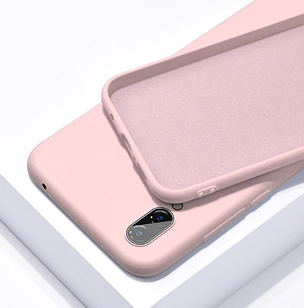 Чохол Silicone Case Full для Samsung Galaxy A10s A107 рожевий (самсунг а10с)