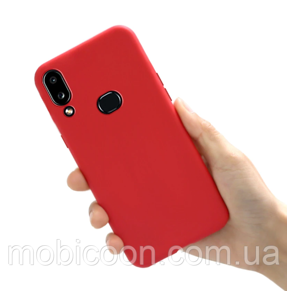 Чохол силіконовий для Samsung Galaxy A10s A107 червоний (самсунг а10с)