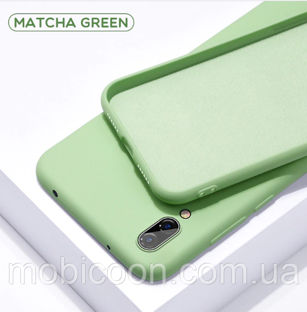 Чохол Silicone Case Full для Samsung Galaxy A10s A107 зелений (самсунг а10с)