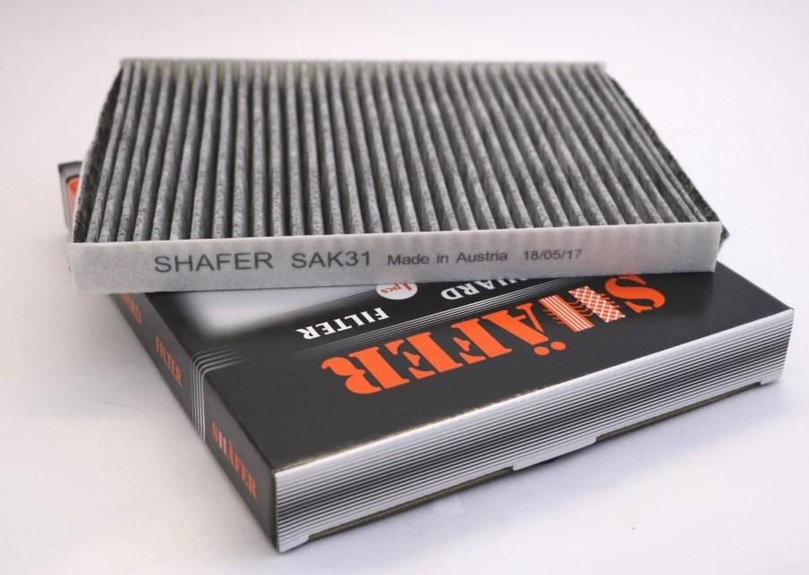 Фільтр салонний SHAFER SAK31 (SCT SAK106) VW Passat B5+ 00-05, Skoda Octavia 96-11 (284*206*24) вугільний