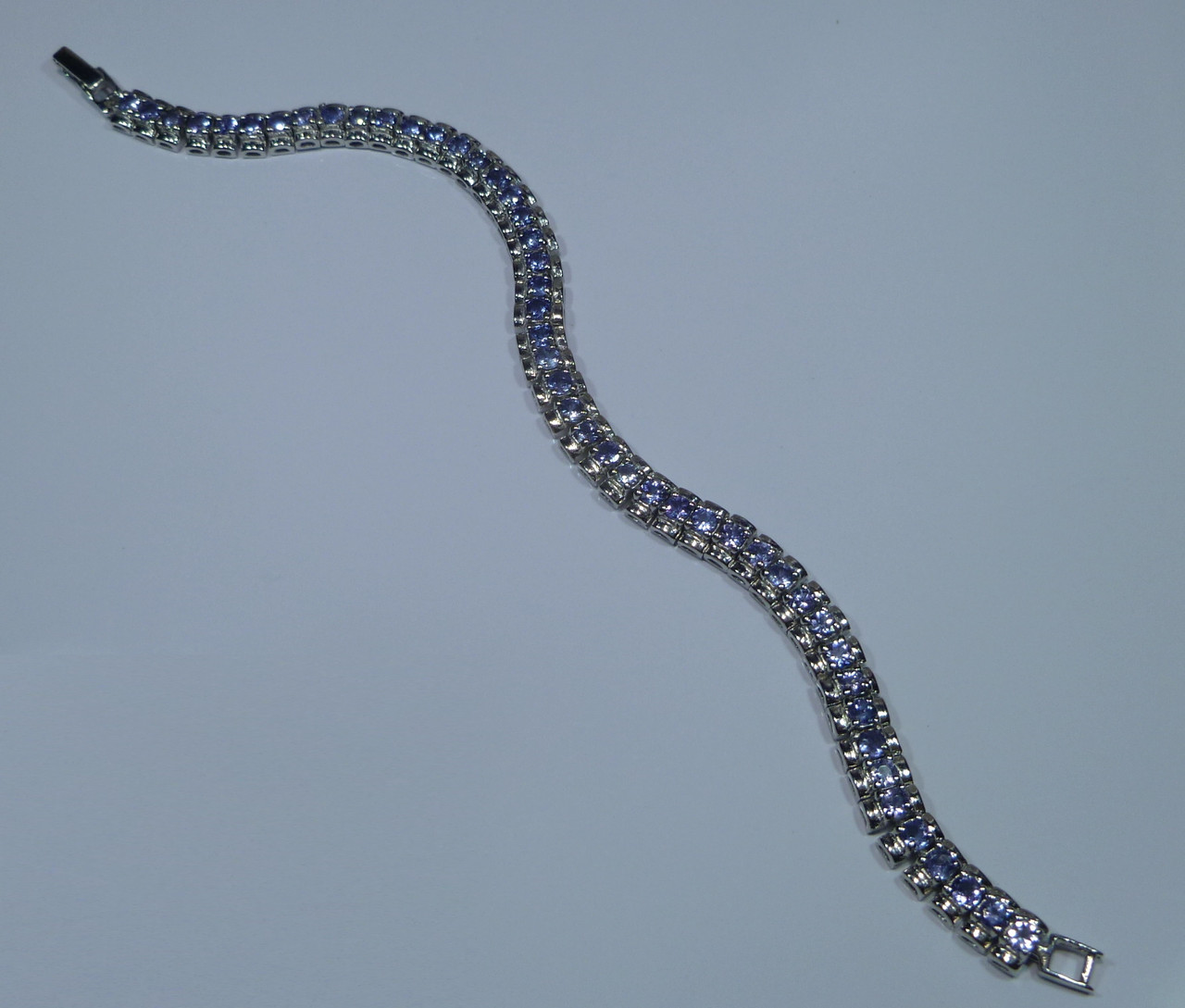 Элегантный браслет с натуральными танзанитами 3 мм - фото 6 - id-p1220368342