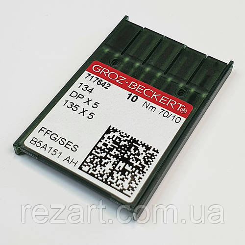 Купить Иглы швейные Groz-Beckert (№70/10 DPх5) для промышленных швейных ...