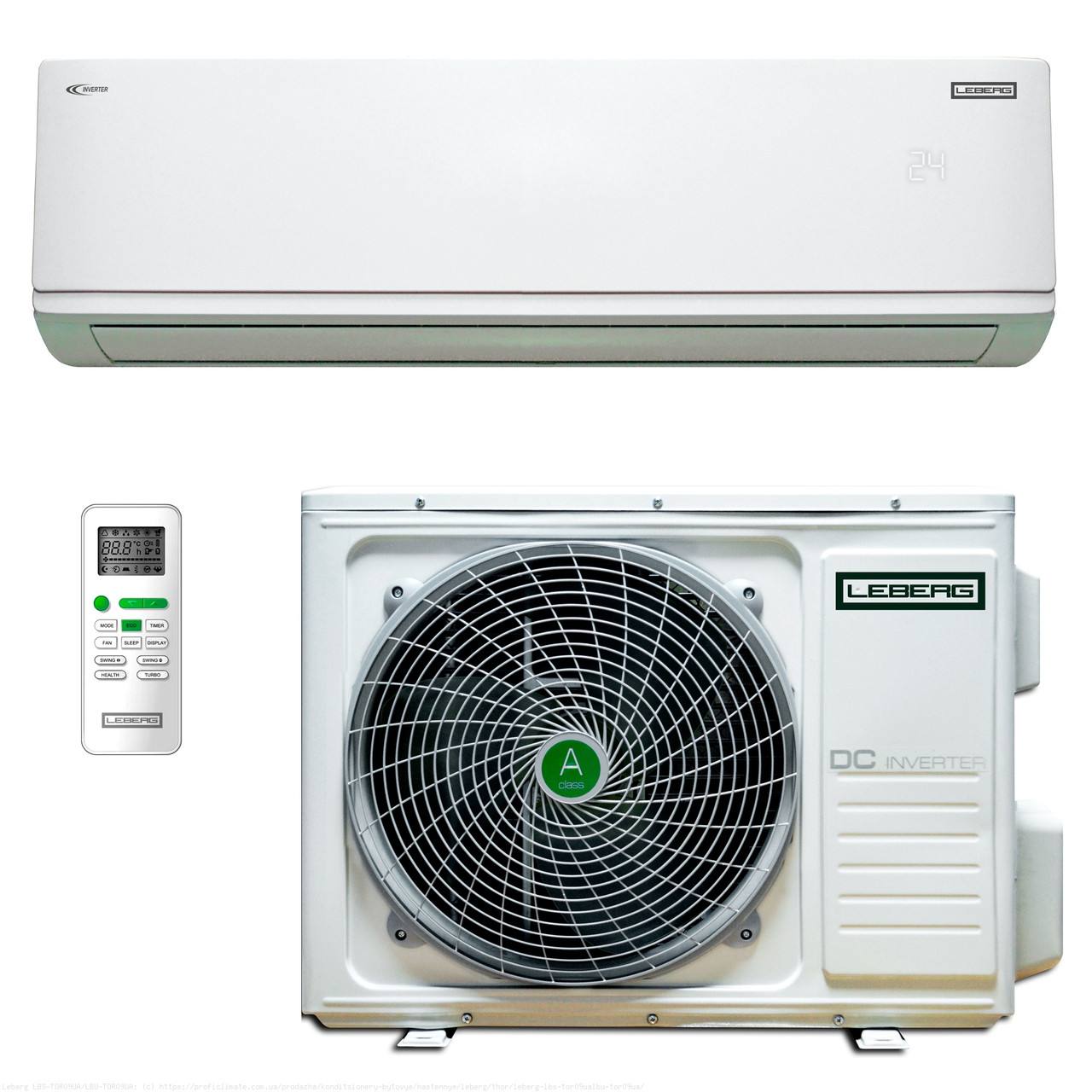 Кондиционер настенный инверторный Leberg Thor LBS-TOR12UA/LBU-TOR12UA