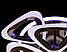 Стельова діодна люстра з пультом та підсвічуванням до 20 кв.м колір Чорний 100 Ват Diasha AS8118/4+4BHR 3color, фото 6