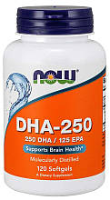 NOW Foods DHA-250 120 капсул