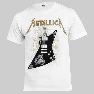 Футболка METALLICA Papa Het guitar біла, фото 3