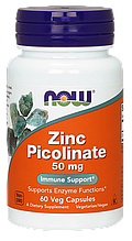 NOW Foods Zinc Picolinate 50 мг 60 caps