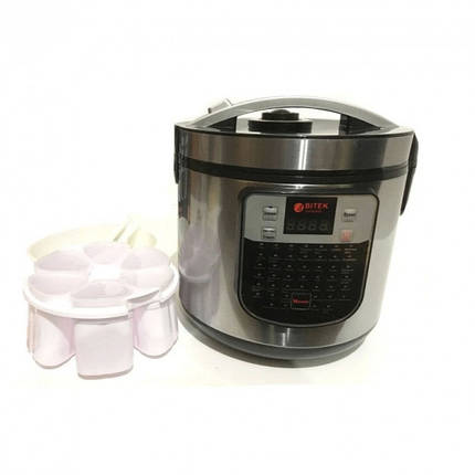 Мультиварка BITEK BT-00045 йогуртниця 45 програм 6 л 1500W Silver, фото 1