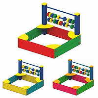 Пісочниця дитяча — Жовта. Будь-який колір. Розміри: 1200х1200х1100