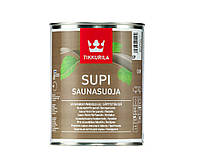 Лак для древесины TIKKURILA SUPI SAUNASUOJA влагозащитный 0,9л