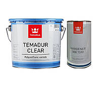 Лак износостойкий TIKKURILA TEMADUR CLEAR полиуретановый , 4,5+1,5л