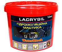 Мастика акриловая LACRYSIL ГИДРОИЗОЛЯЦИОННАЯ, белая, 12кг