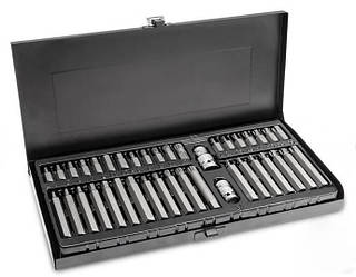 Набір біт 10мм HEX, TORX, SPLINE 40 од. HOEGERT HT1S404