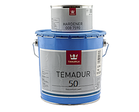 Эмаль полиуретановая TIKKURILA TEMADUR 50 износостойкая, TAL-белый, 2,25+0,45л