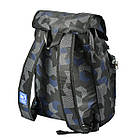 Рюкзак молодіжний YES T-71 "Double up" чорний/синій, фото 4