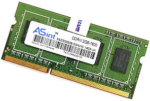 Оперативна пам'ять для ноутбука SODIMM DDR3 2Gb 1600MHz 12800S CL11 Б/В MIX