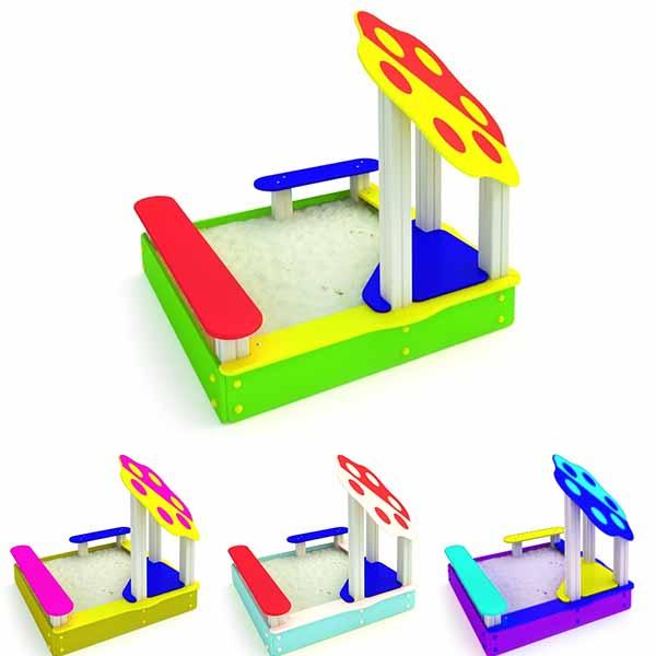 Пісочниця дитяча — Квітка 3. Будь-який колір. Розміри: 1650х1650х1500, фото 1