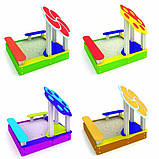 Пісочниця дитяча — Квітка 3. Будь-який колір. Розміри: 1650х1650х1500, фото 2