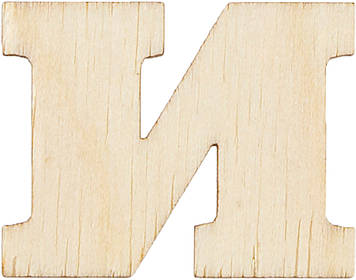 Літера укр. 2см "и" фанера(5)