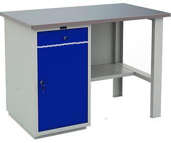 Верстак  гаражний слюсарний однотумбовий PROFI WT 140.WD2 866(в)х1400(д)х700(гл). Довжина стільниці - 1400 мм.