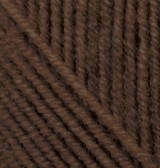 Пряжа для вязания НЬЮ МАСТЕР Италия цвет коричневая норка 7126