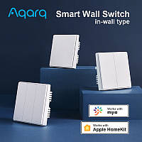 Вимикач 1-2-3 клавіші Xiaomi Aqara D1 Zigbee Wall Switch Apple HomeKit (з нульовою лінією)