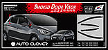 Дефлектори вікон (вітровики) Hyundai i30 HB 2011-2016 (Autoclover/Корея), фото 3