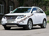 Дефлектори вікон із хром молдингом, Вітровики Lexus RX 2009-2014 (HIC), фото 8