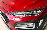 Хром накладки на фари Hyundai Kona 2017- (Autoclover D879), фото 4