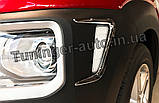 Хром накладки на фари Hyundai Kona 2017- (Autoclover D879), фото 5