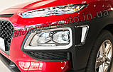 Хром накладки на фари Hyundai Kona 2017- (Autoclover D879), фото 7