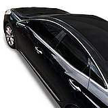 Дефлектори вікон із хром смугою (вітровики) Hyundai Grandeur 2011-2015 6 шт.(D956) Auto Clover, фото 8