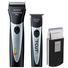 Набір для стриження Moser 1871-0100 Combo: ChromStyle Pro + T-Cut + Mobile Shaver